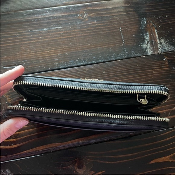 Kate Spade Black Zip-Around Wallet - Picture 2 of 2